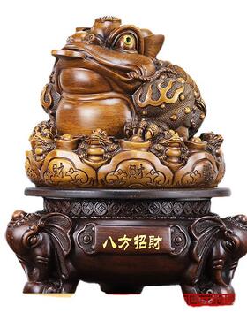 招财蟾金摆件号三足蟾蜍开业礼品TM673728蝉店铺办公室大收银台装