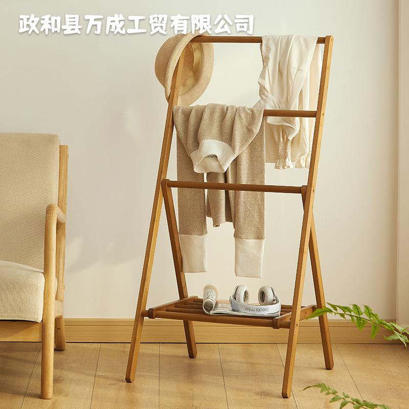 床头晚上放衣服神器民宿卧室床边临时挂衣架落地置物架一件代发