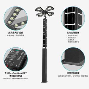 户外防水太阳能庭院灯蜡烛小区景观灯一体化铝材型路灯厂家