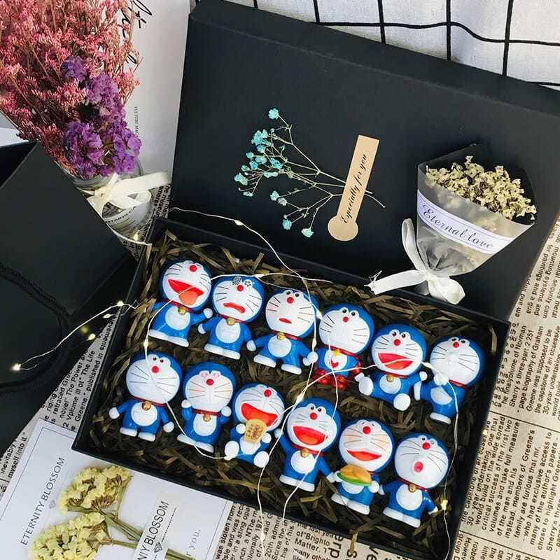 创意实用叮当猫蓝胖子公仔手办礼盒送女生闺蜜精致的少女心机器猫