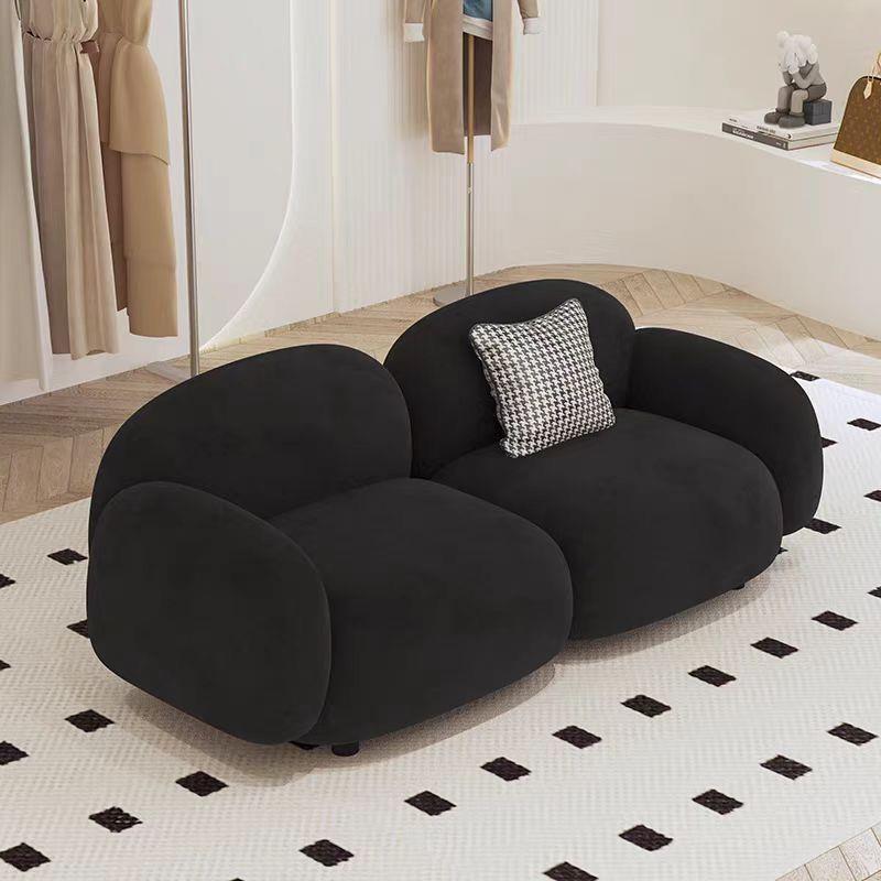 沙科技布家JGX用小户型发艺室卧客厅现代网红奶油风双人接待布小