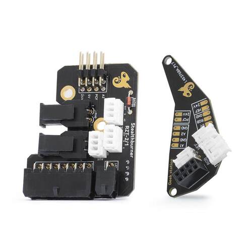 CW2分体快拆转接板Stalthburner理线板VORON2.4可装LED灯3D打印机