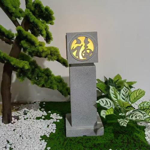 宫灯太能摆MD-G053阳树石脂塔中式室内市件电款庭院装饰户外花园