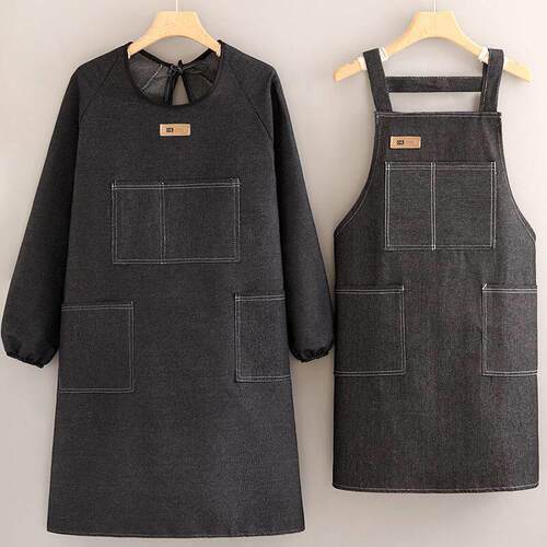 围裙美术生画画专用反穿衣外穿全包式罩衣防水耐脏画室工作服男女