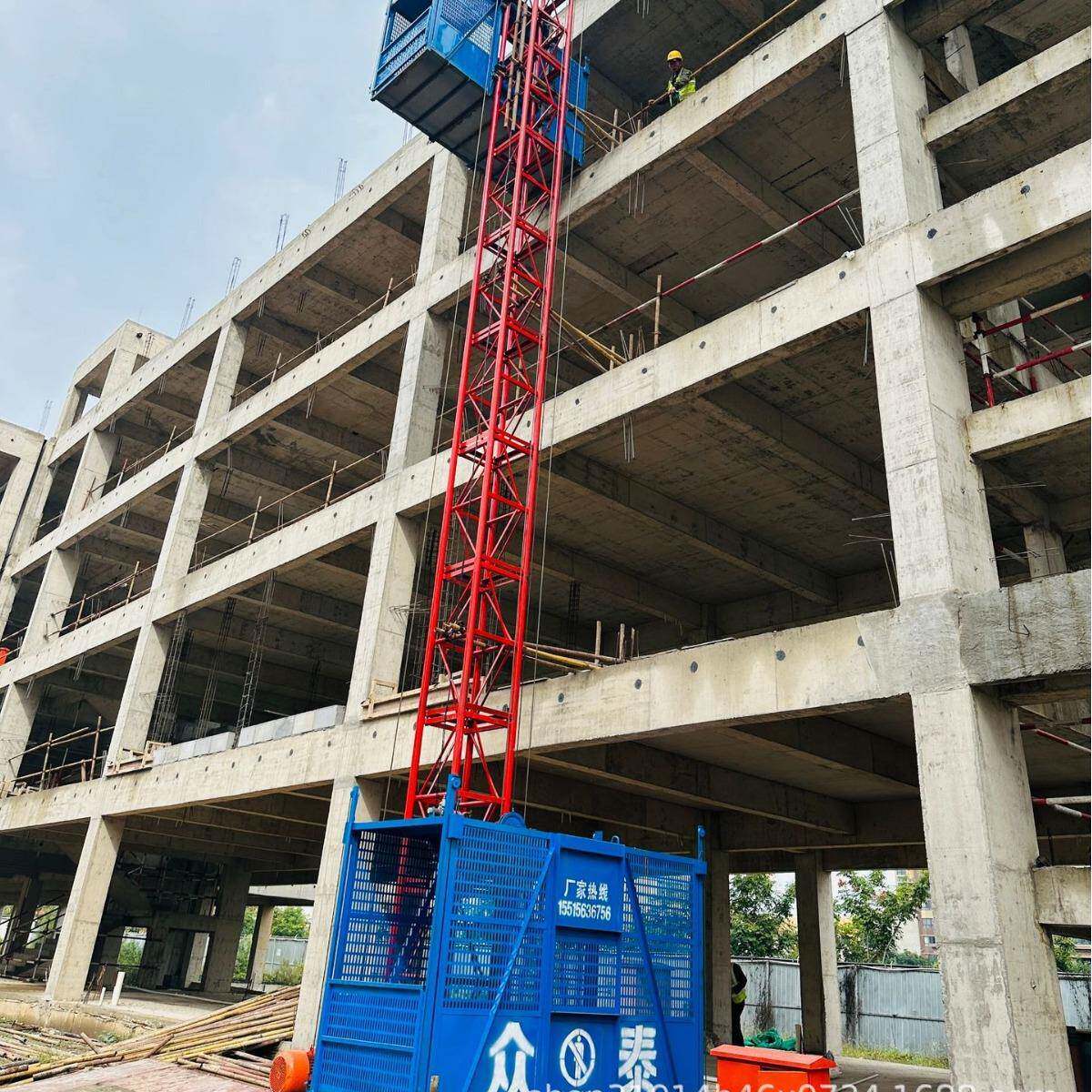 双吊篮上下建筑施工升降机龙门架升降机工地载货升降机货梯电梯