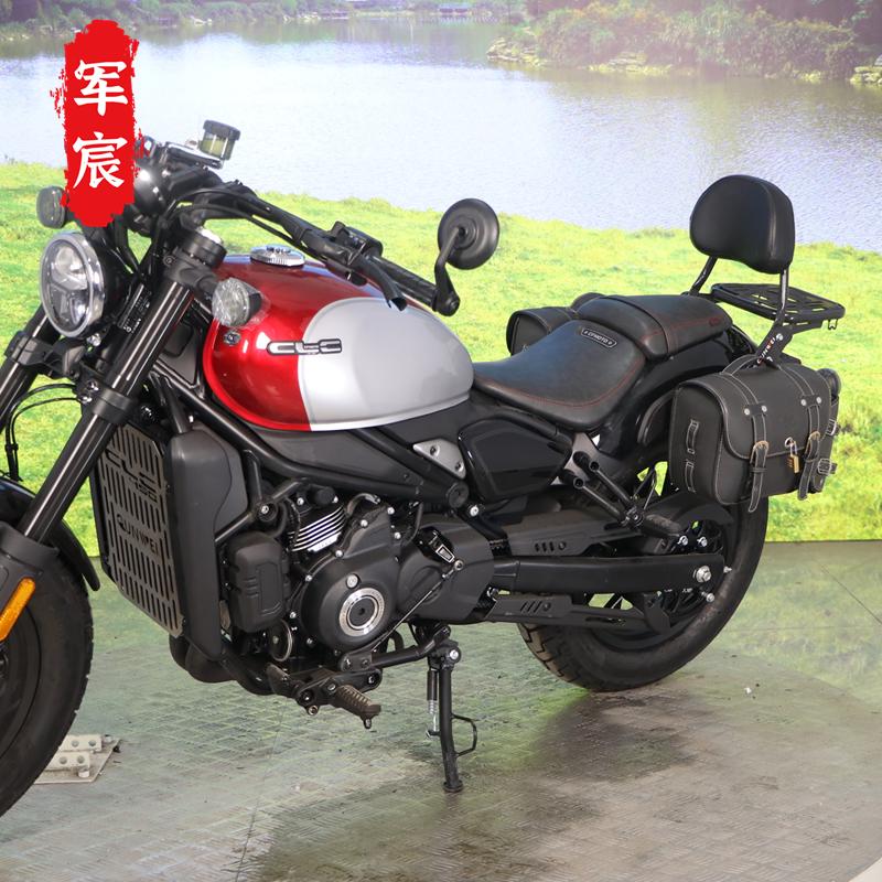 适用春风450clc改装尾架后货架靠背CF400-10尾翼后备箱支架