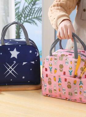 kers Cartoon Printing Tote with Lunchbox Thickened Foil Bags