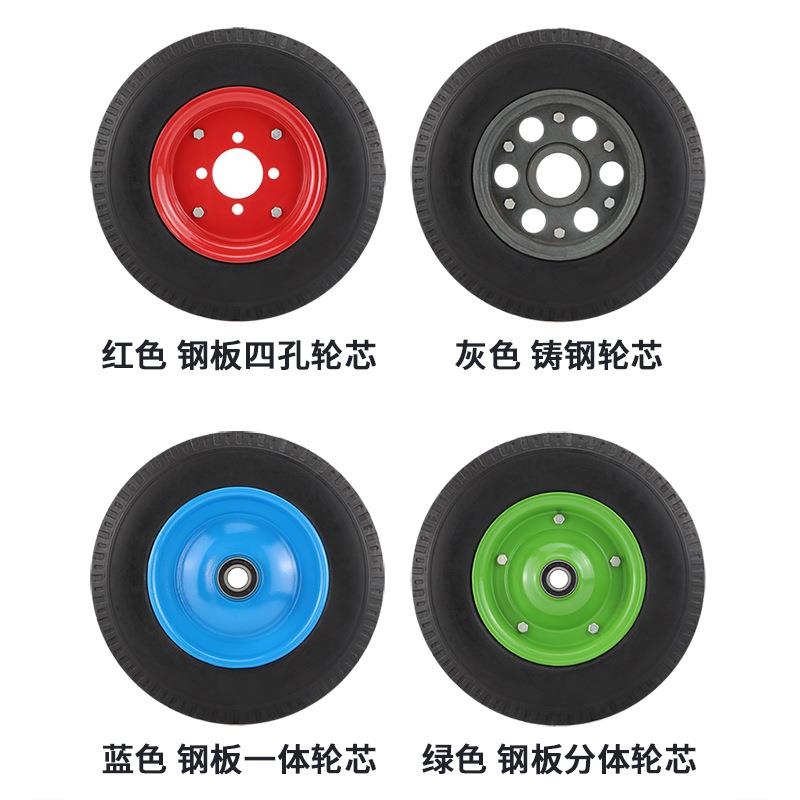 脚轮实心橡胶轮子两轮16400佐致(收-8超重型寸物流手推车轱车辘