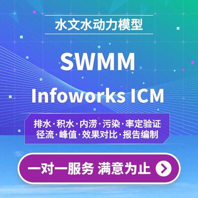 SWMM/infoworks ICM模型代做、报告编制-（排水、防涝、内涝）