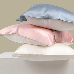 丝绸枕巾枕头100%桑蚕丝枕头巾枕套床单用品 真丝枕巾新款