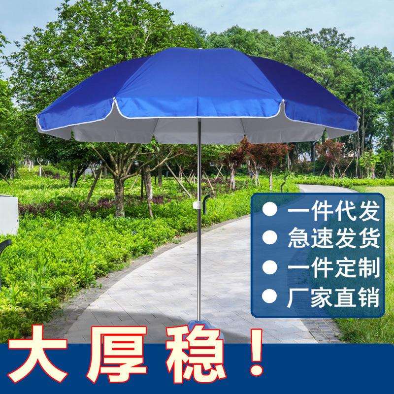 遮阳伞户外摆摊太阳伞大型雨伞商用大号带底座加厚防晒圆伞庭院伞图片