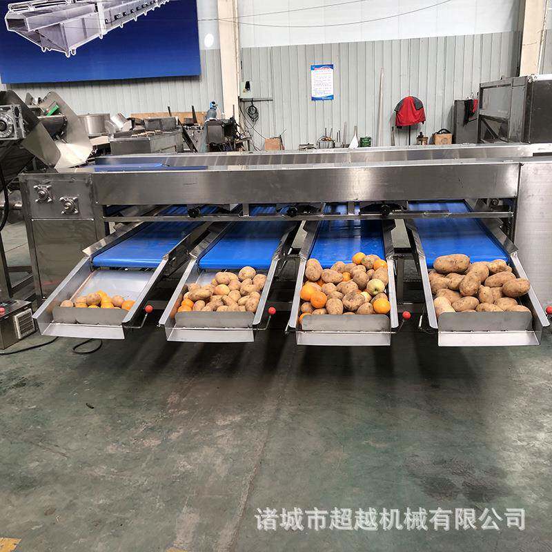 厂家优惠滚杠式分级机红枣分选设备甜橙桔子清洗风干打蜡分拣机