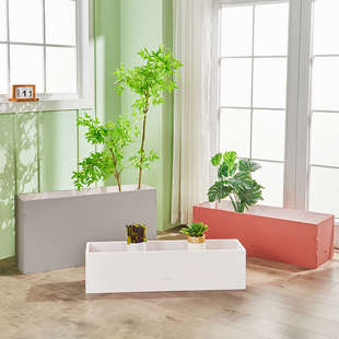 长方形户外花箱PVC防腐种植箱庭院阳台种菜花盆围栏隔断花槽