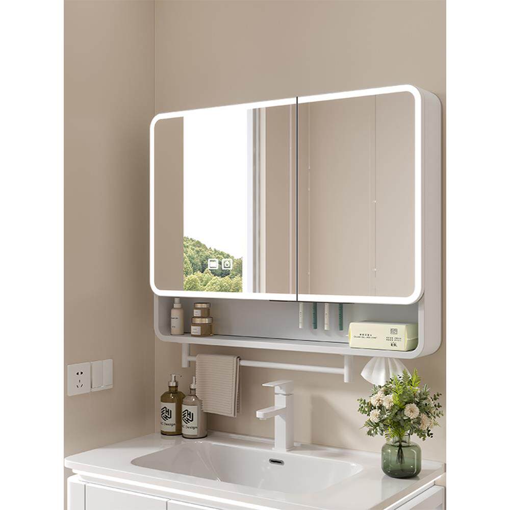 加厚弧空间铝浴室镜子独立镜子柜美容储物浴室壁挂式智能镜子储物,家装主材,浴室镜柜,淘宝优惠券,粉丝福利购,淘宝优惠卷