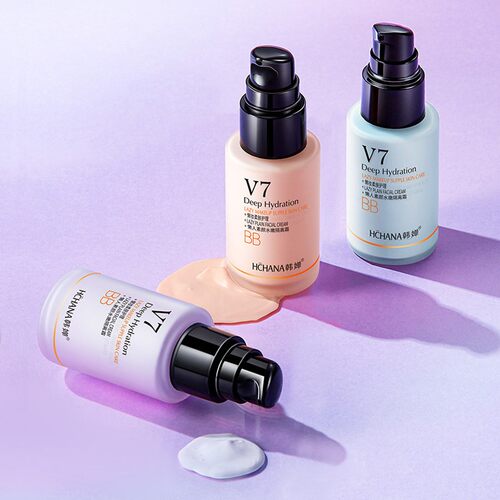 V7懒人素颜隔离霜遮瑕防水防汗隐形毛孔粉底液妆前打底乳
