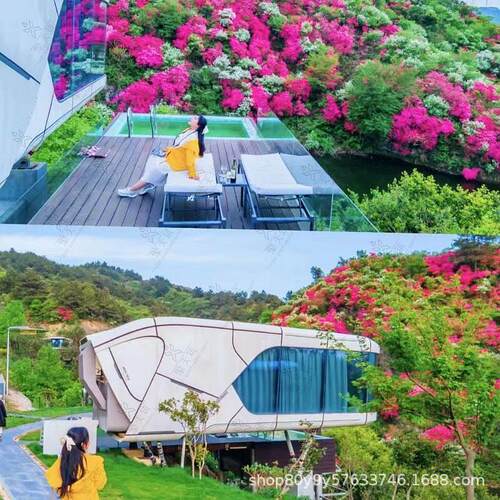 网红太空舱能量舰户外景观住人船体流浪仓精装修民宿拎包入住