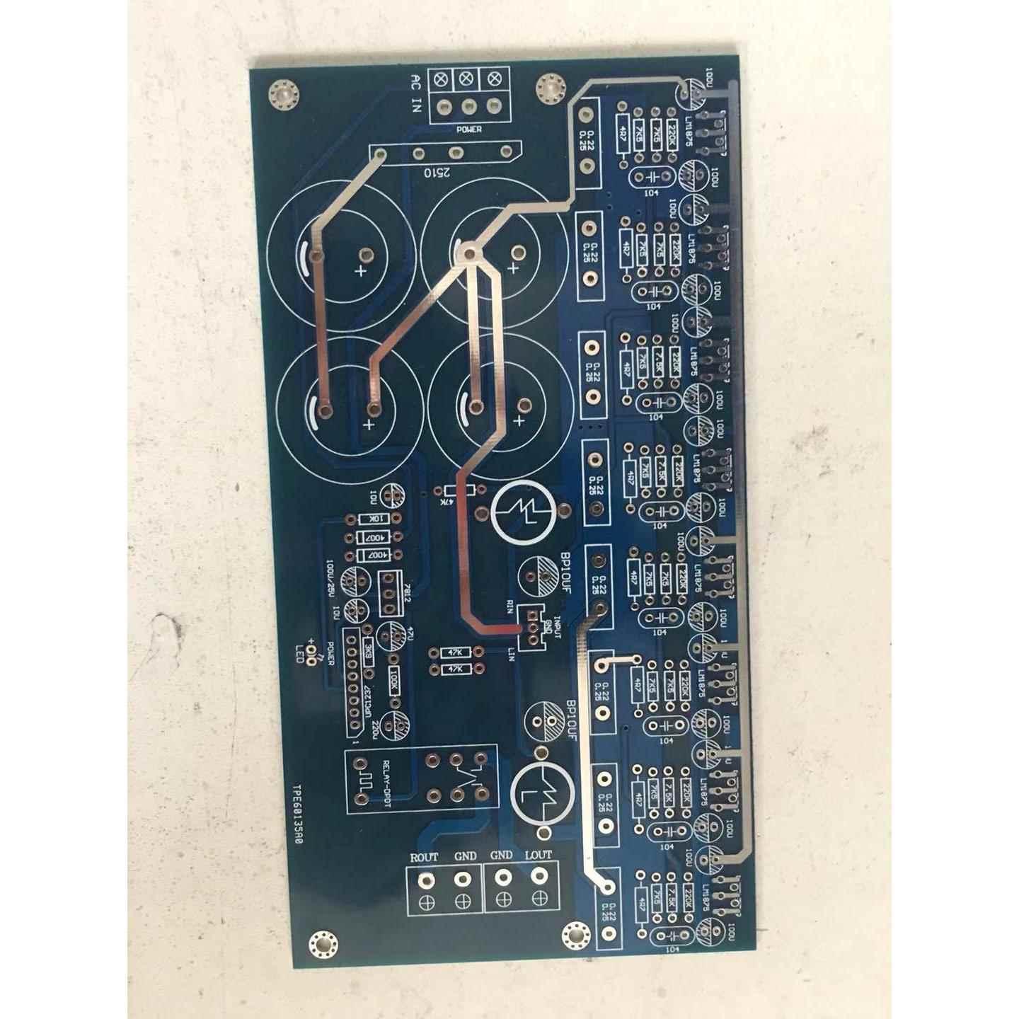 GC版本LM1875 4核心并联功放板 PCB空板