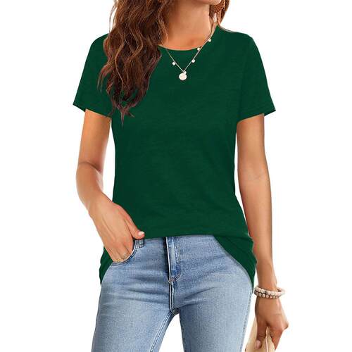 Womens Boat Neck Tops Short Sleeve Casual Fashion T-Shirts
