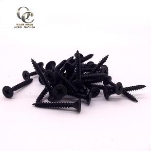 现货黑磷干壁钉M3.5淬火加硬沉头十字螺钉可加工订制