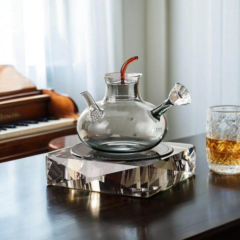 品陶堂水晶电陶炉家用煮茶炉高硼硅养生玻璃壶高档烧水器泡茶专用