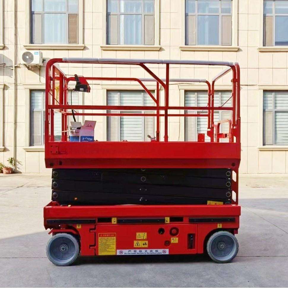 普尔夫电动升降机移动登高车自行走液压升降平台高空作业北京