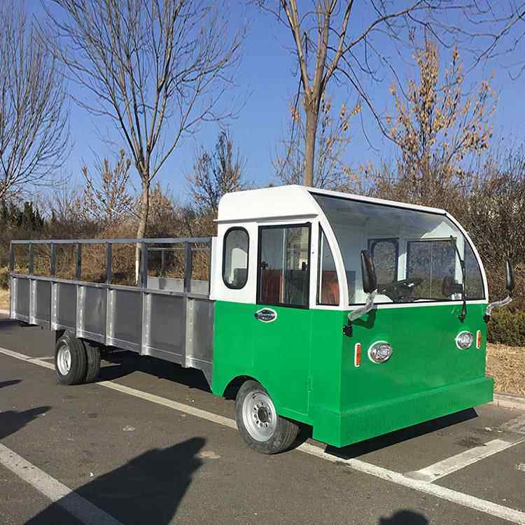 厂家直供大功率搬运厂内运输周转车倒货拉猪车电动四轮平板货车