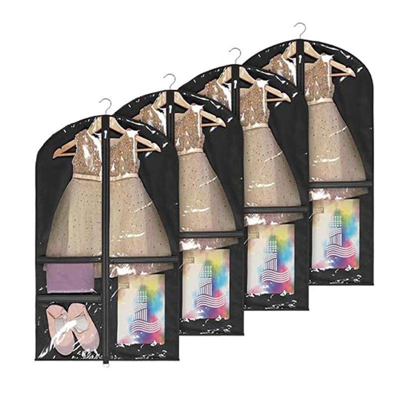 厂家现货多颜色儿童衣服防尘罩女孩舞蹈群收纳袋多功能服装防尘袋