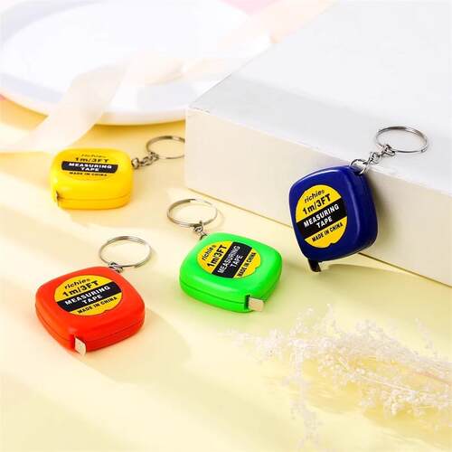 Mini Retractable Tape Measure Keychain 1m Measuring Tape Sma