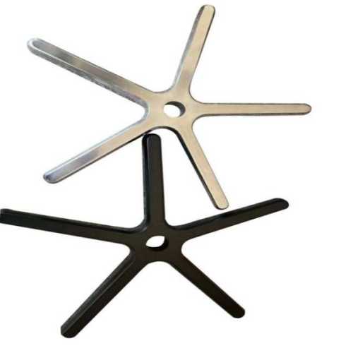 铝合金转椅五爪平脚 喷塑五星脚 椅子底座 抛光铝脚