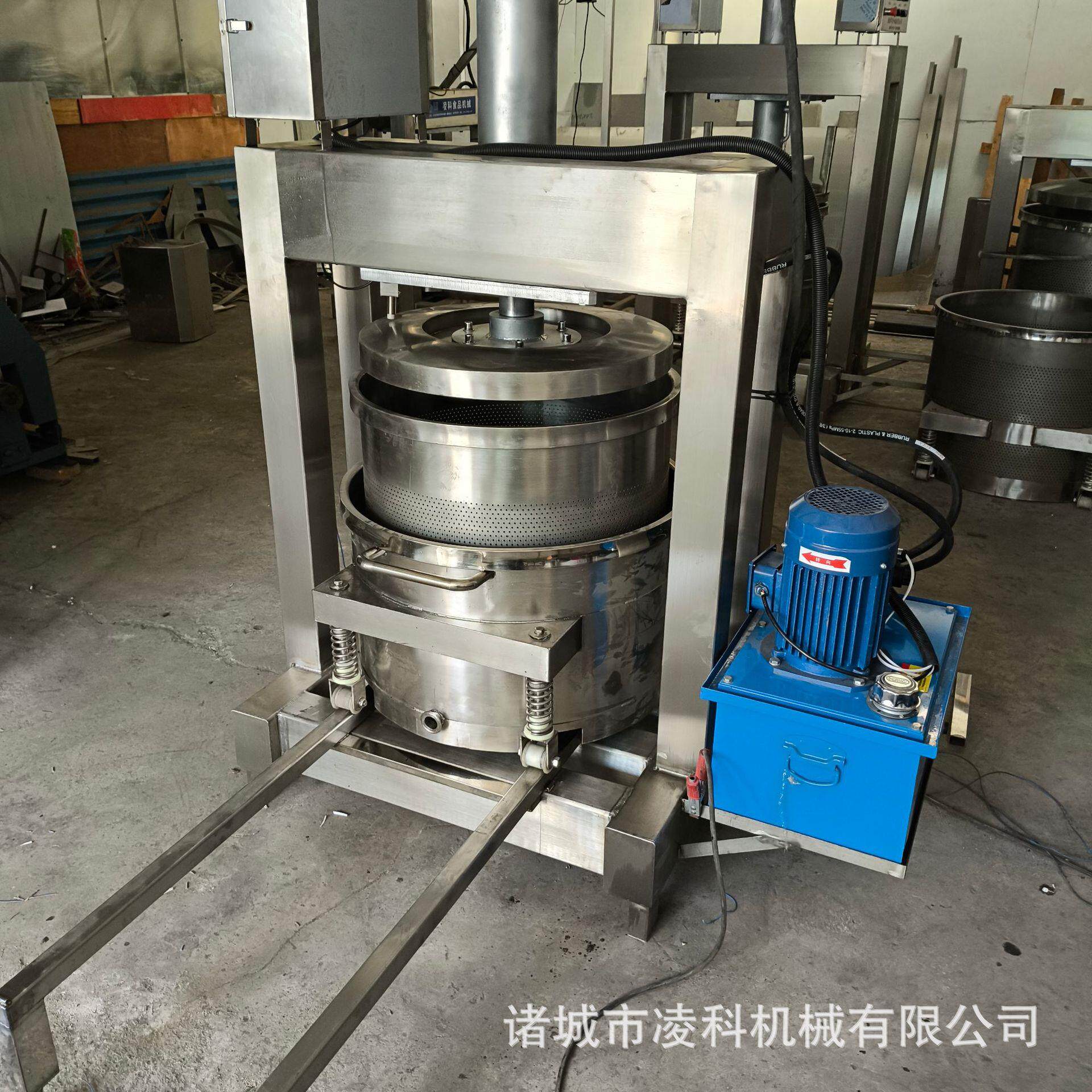 不锈钢果蔬压榨机荔枝酒液压脱水机全自动控制操作简单