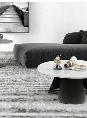 现轻奢岩板圆形客茶几边几组A-25901合代小简约户型厅家用大小圆