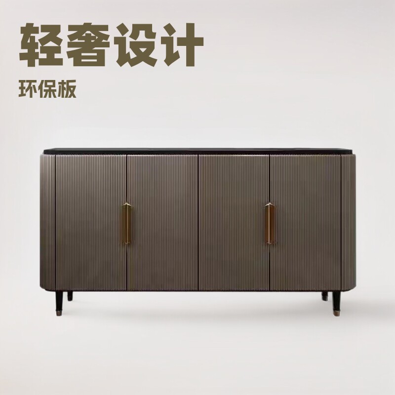 轻奢家用带门鞋柜入户多功能门厅柜现代简约餐边柜靠墙走廊装饰柜