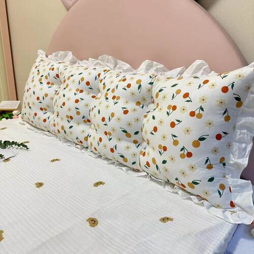 韩版床头软包靠垫大靠背公主双人长靠枕可拆洗靠枕床头床靠厂跨境