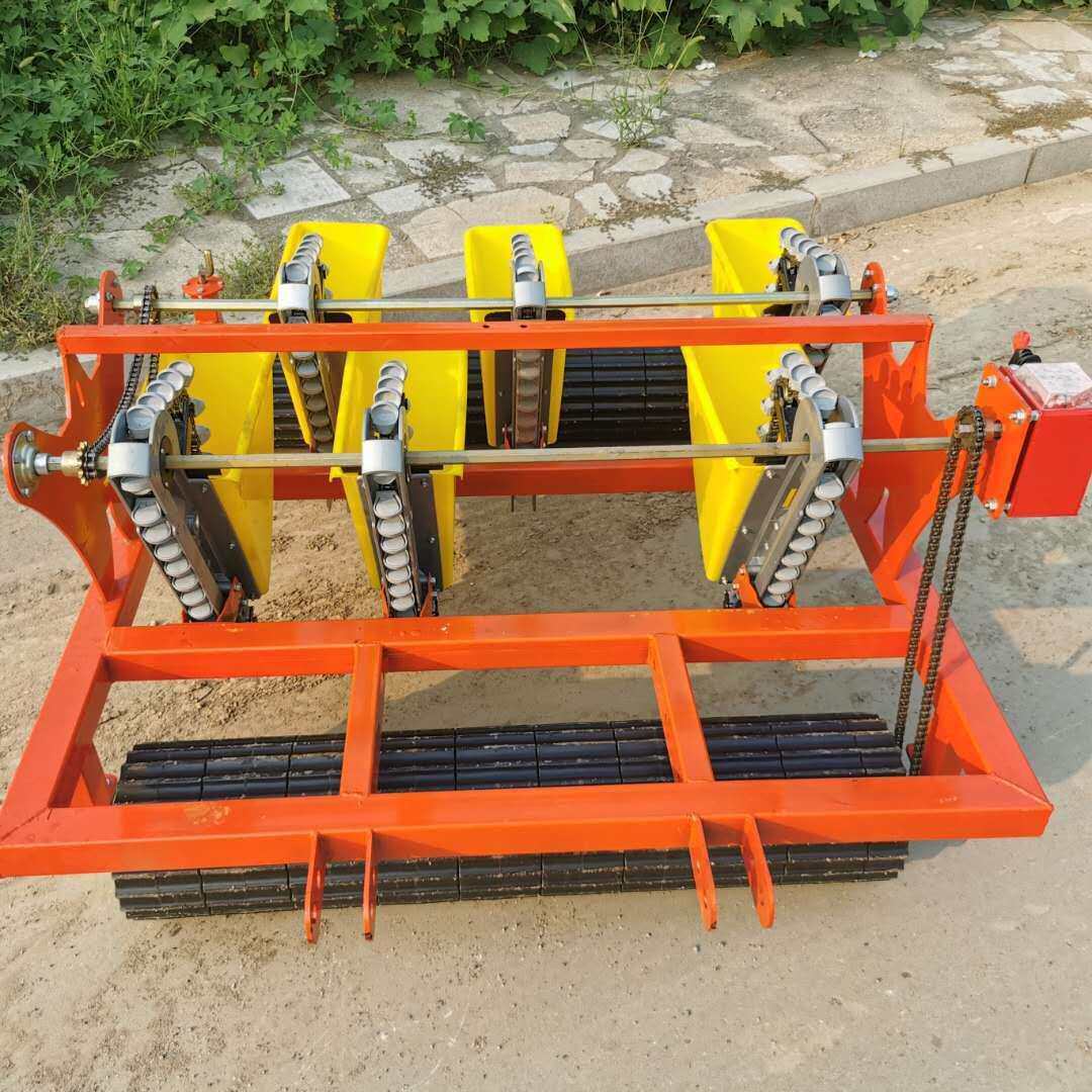 菏泽家用大蒜播种机单粒下种四轮拖拉机牵引多行可选现货供应