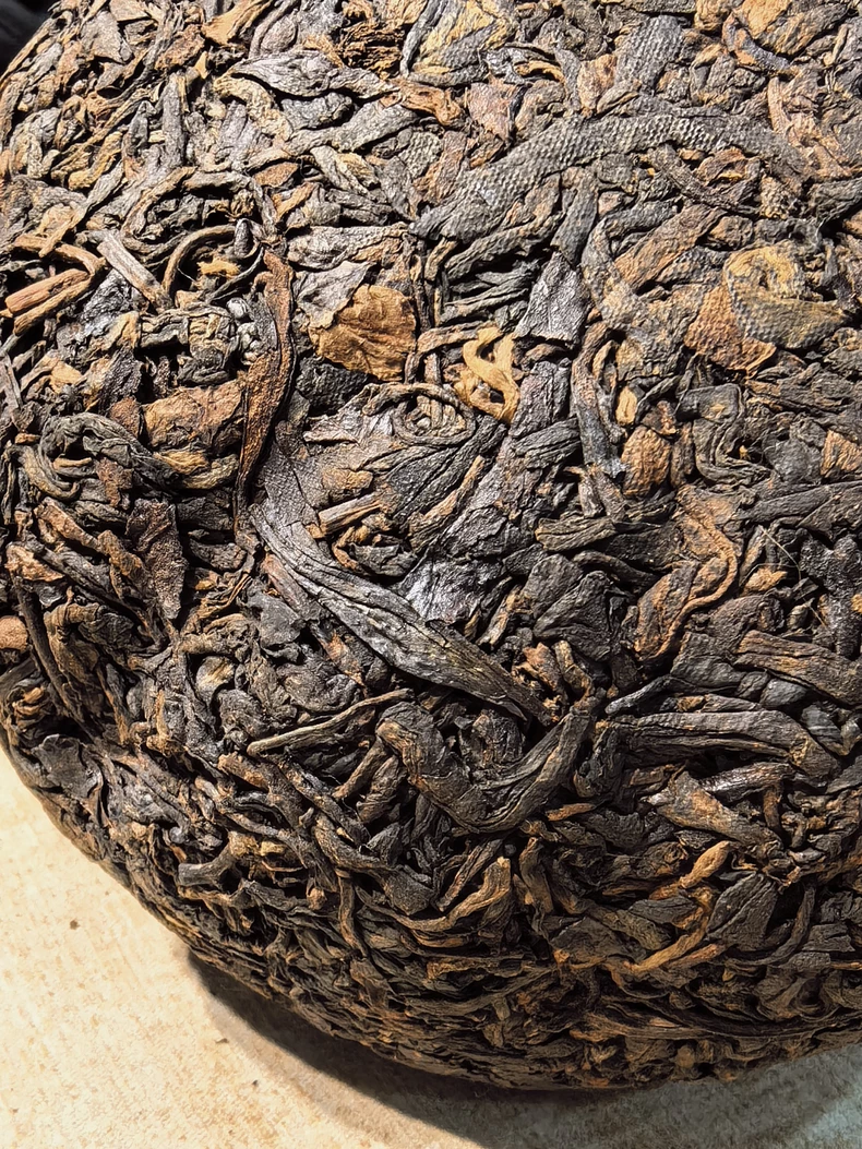 1997年中茶大口中大紅印普洱老茶熟茶500克 普洱茶 BUASHOP普洱老茶