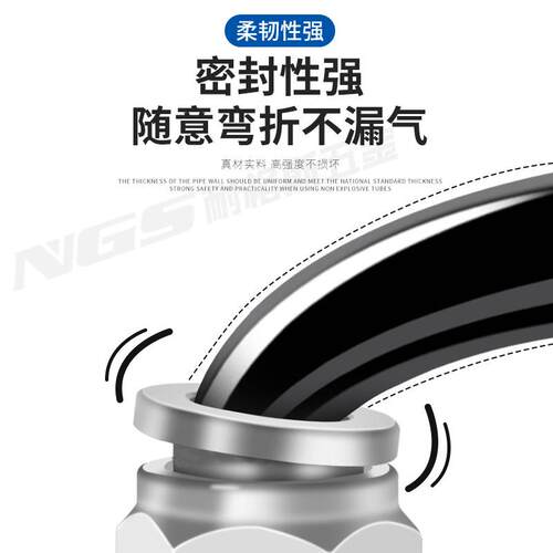 螺纹304不锈钢P-C601G带O型密封圈接头PL1-02G内六角P0OC12G-04G