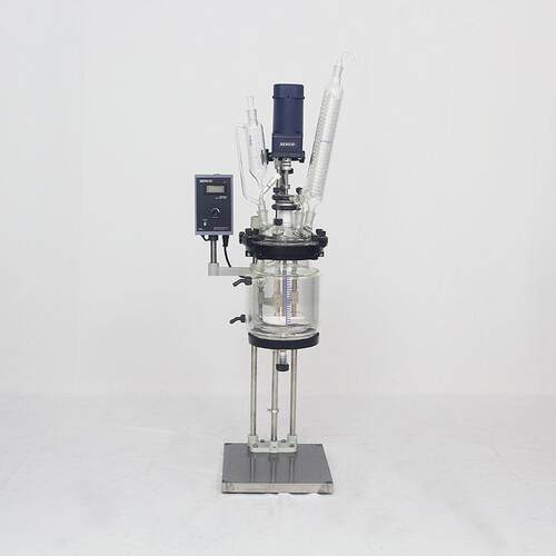 供应 小试中试实验室双层玻璃反应器 FC502夹套减压反应釜