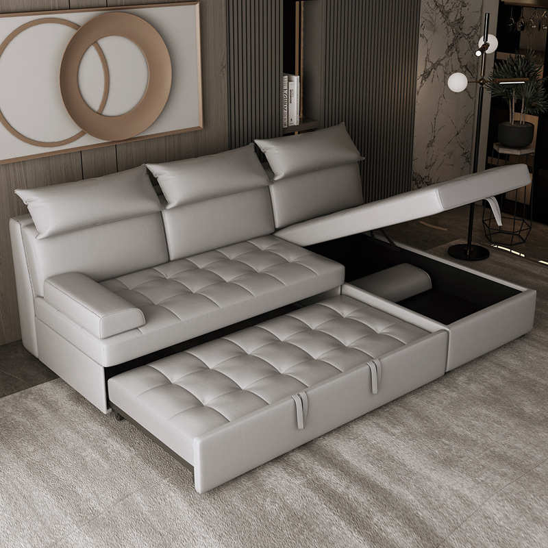 款折叠2双人贵妃物客厅卧坐储中小两用沙发床米简约户型多功能皮