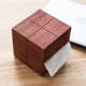 花纸盒创意客厅工厂古木抽收纳盒桌面打木质纸巾直销盒标批发生