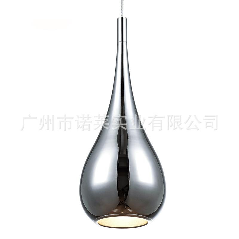 北欧设计师出口灯具卧室店铺橱窗西餐厅咖啡厅酒吧台金属水滴吊灯