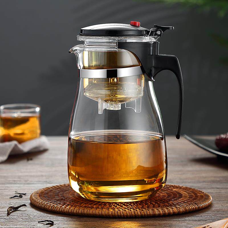 -泡茶杯功夫茶杯一套带盖随手泡茶壶大容量个性小号有盖漂移-