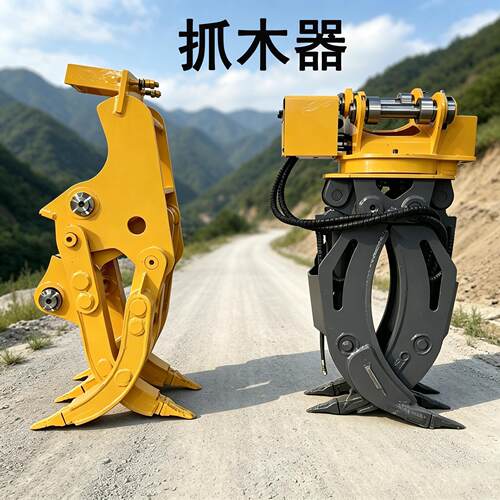 大开口多功能抓木器整根原木重型抓取设备河道浮木打捞夹持器