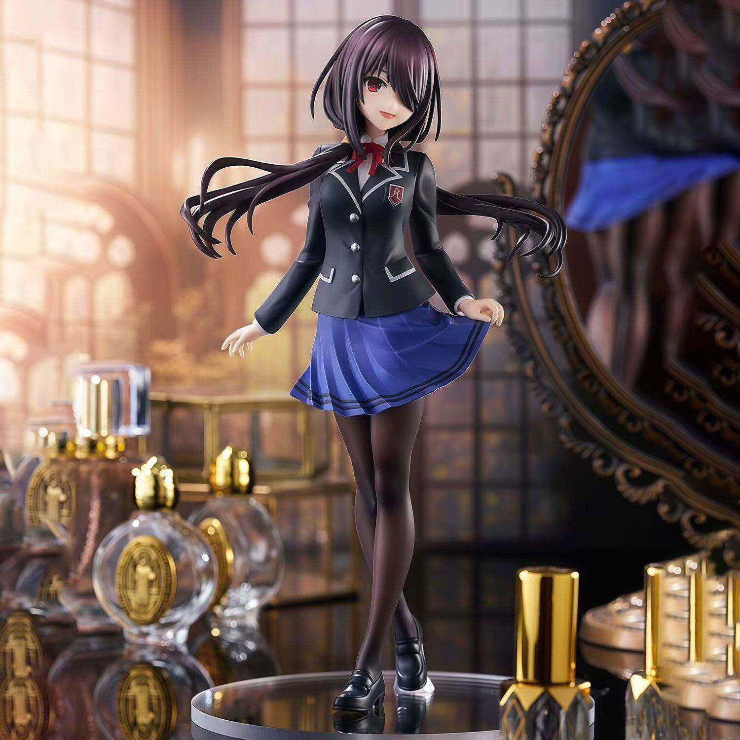 【全款】约会大作战时崎狂三制服提裙二次元美少女手办摆件模型