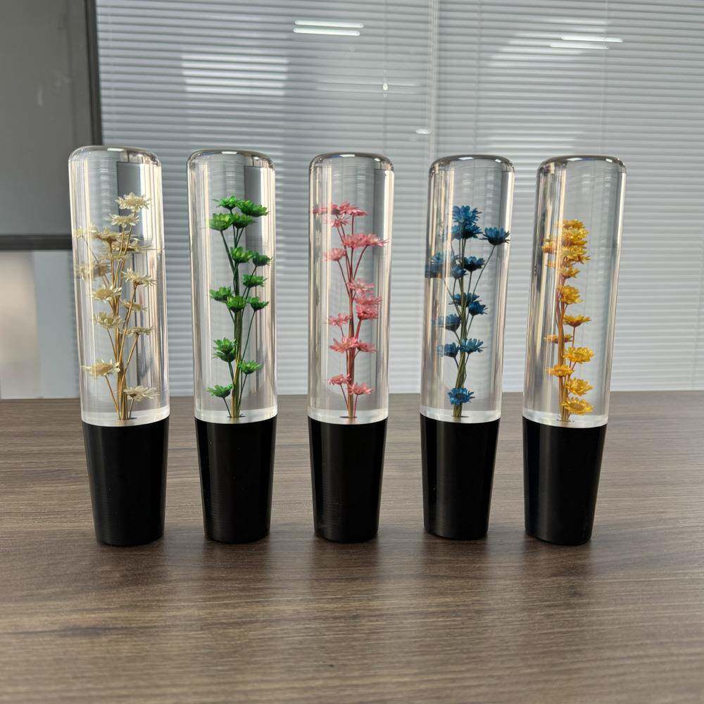 汽车改装小菊花亚克力20cm水晶手动波棍头档把头换档杆现货