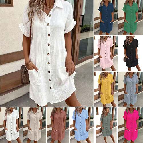 Breezy Linen Blend Button French Girl Open Front Ultra