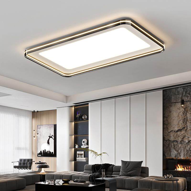 2026年新款灯具现代简约主灯高级感轻奢高端大气长方形客厅吸顶灯