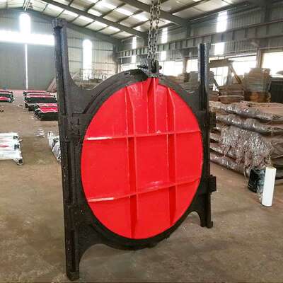 库铸铁镶铜圆闸铸门手启闭机污水处理平面拱水形铁动方391闸门