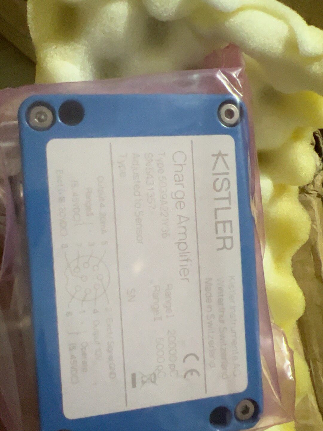 kistler 奇石乐电荷放大器5039A221Y36