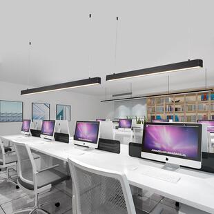 le议70d办公室长铝方通吊灯健身条房专用灯会室条形办公商用吊线