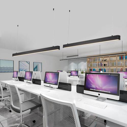 hc-70ctled办公室铝方通吊灯议健身房用长条会室专条形办公商用灯
